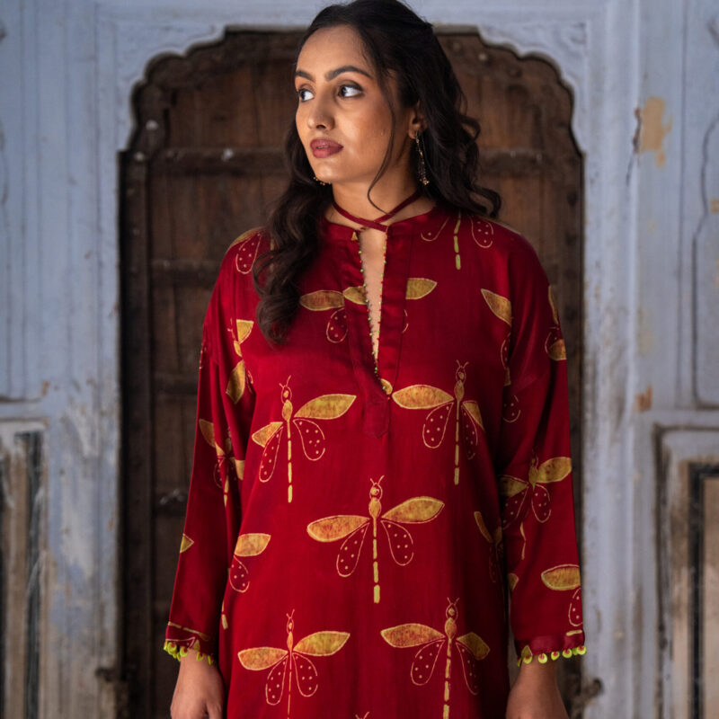 HILORI DRAWSTRING DRESS